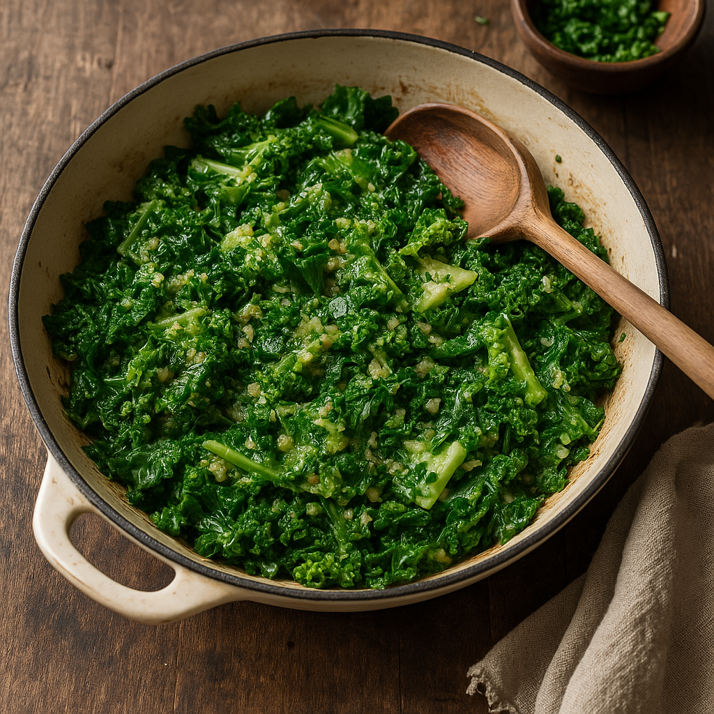 🥬 Poêlée de Chou Frisé à l’Ail et au Persil