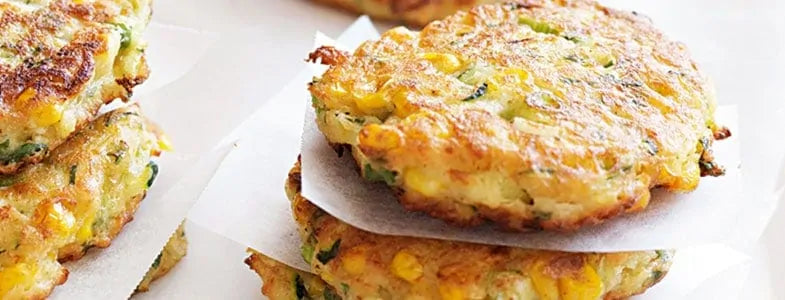 🌿 Galettes de légumes croquants à la menthe fraîche