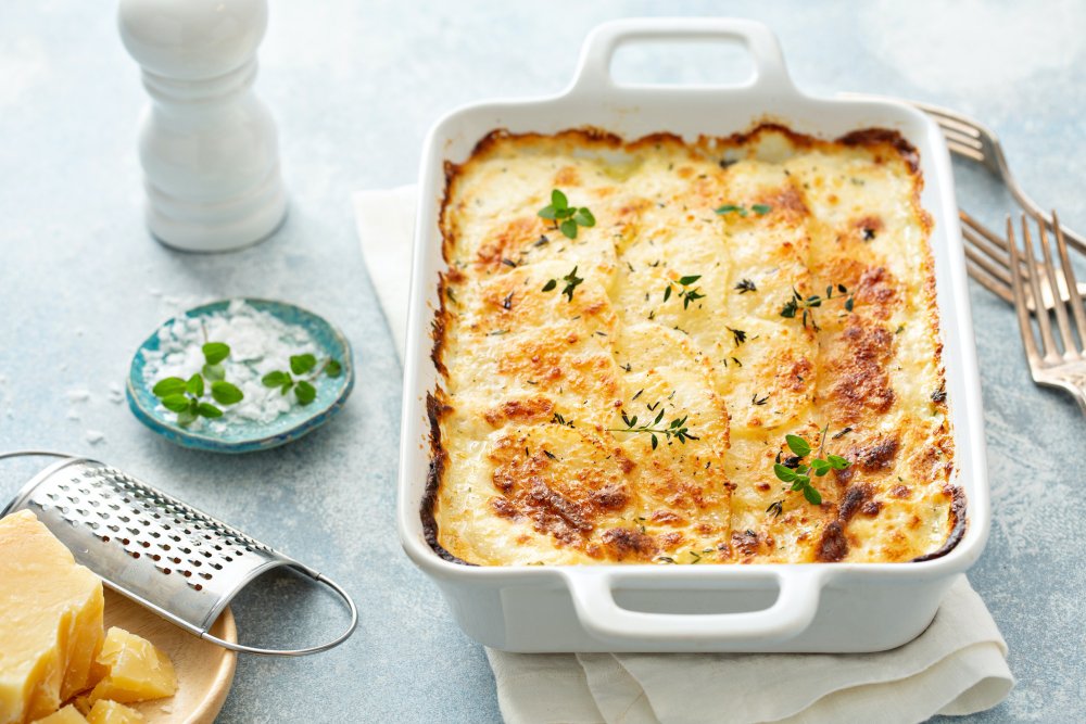 Gratin de blettes et pommes de terre