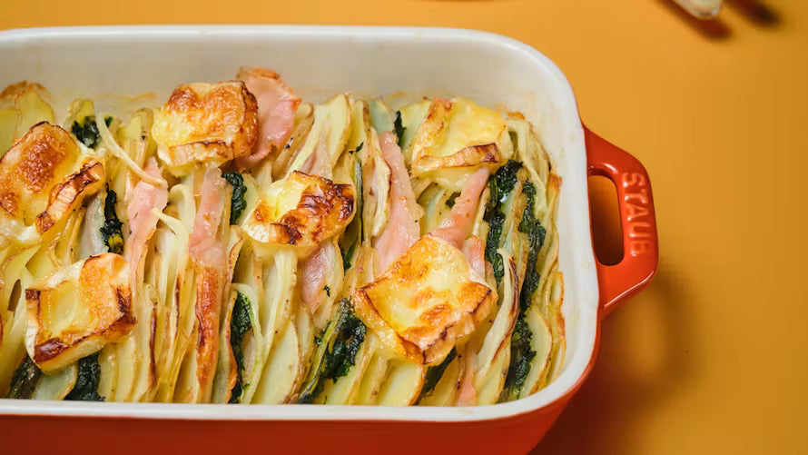 Gratin de blettes et pommes de terre