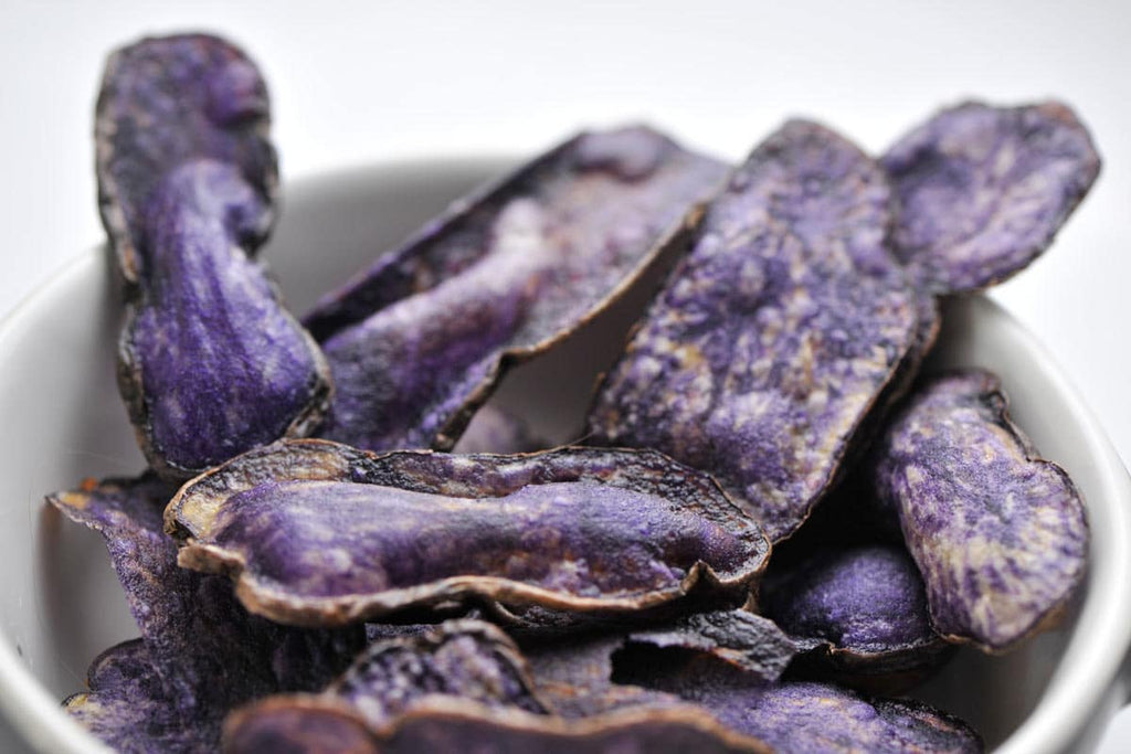 Chips de vitelotte